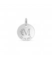 Médaille naissance enfant en argent personnalisable