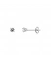 Boucles d'oreilles solitaire argent