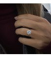 Bague solitaire en argent