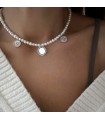 Collier de perles Trinity en argent